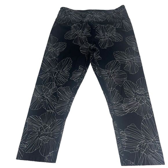 Calvin Klein Performance Floral Athletic Leggings - Size‎ Large - Picture 1 of 8